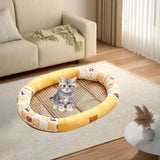 Maxbell Pet Cooling Pad Playmat Breathable Puppy Kitten Nest for Cats and Small Dogs Yellow S