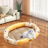 Maxbell Pet Cooling Pad Playmat Breathable Puppy Kitten Nest for Cats and Small Dogs Yellow M
