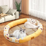 Maxbell Pet Cooling Pad Playmat Breathable Puppy Kitten Nest for Cats and Small Dogs Yellow XL