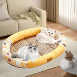 Maxbell Pet Cooling Pad Playmat Breathable Puppy Kitten Nest for Cats and Small Dogs Yellow XL