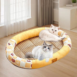 Maxbell Pet Cooling Pad Playmat Breathable Puppy Kitten Nest for Cats and Small Dogs Yellow XL