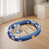 Maxbell Pet Cooling Pad Playmat Breathable Puppy Kitten Nest for Cats and Small Dogs Blue S