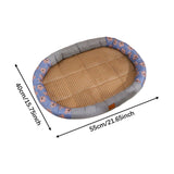 Maxbell Pet Cooling Pad Playmat Breathable Puppy Kitten Nest for Cats and Small Dogs Gray M