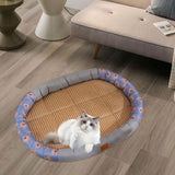 Maxbell Pet Cooling Pad Playmat Breathable Puppy Kitten Nest for Cats and Small Dogs Gray M