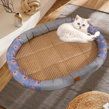 Maxbell Pet Cooling Pad Playmat Breathable Puppy Kitten Nest for Cats and Small Dogs Gray XL