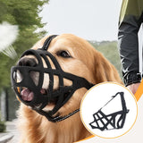 Maxbell Muzzle for Dog Soft Training for Medium & Large Dogs Anti Biting Mouth Cover M