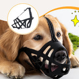Maxbell Muzzle for Dog Soft Training for Medium & Large Dogs Anti Biting Mouth Cover M