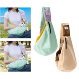 Maxbell Pet Shoulder Bag Safety Dog Carrier Bag for Outside Carrying Hiking  Green