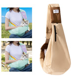 Maxbell Pet Shoulder Bag Safety Dog Carrier Bag for Outside Carrying Hiking  Brown