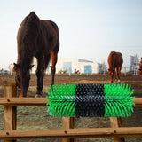 Maxbell Livestock Scratching Brush Massage Garden Horses Brush for Horses Cow Cattle 40cm