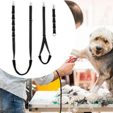 Maxbell Dog Grooming Belly Strap Belt Adjustable for Trimming Household Hair Cutting Black