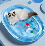 Maxbell Cat Water Bed Play Mat Interactive Cool and Comfort for Dogs Cats M Style B