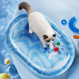 Maxbell Cat Water Bed Play Mat Interactive Cool and Comfort for Dogs Cats L Style B