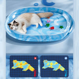 Maxbell Cat Water Bed Play Mat Interactive Cool and Comfort for Dogs Cats L Style B
