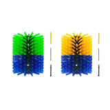 Maxbell Livestock Scratch Brush Efficient 19cmx22cm Horse Brush for Corral Sheep Cow Green and Blue