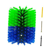 Maxbell Livestock Scratch Brush Efficient 19cmx22cm Horse Brush for Corral Sheep Cow Green and Blue