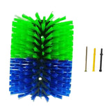 Maxbell Livestock Scratch Brush Efficient 19cmx22cm Horse Brush for Corral Sheep Cow Green and Blue