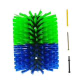 Maxbell Livestock Scratch Brush Efficient 19cmx22cm Horse Brush for Corral Sheep Cow Green and Blue