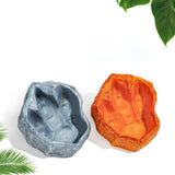 Maxbell Reptile Water Dish Container Easy to Clean Feeder for Chameleon Gecko Orange