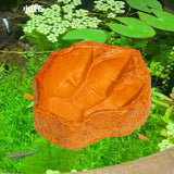 Maxbell Reptile Water Dish Container Easy to Clean Feeder for Chameleon Gecko Orange