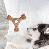 Maxbell Dog Chew Toy Stick Indoor Outdoor Travel Use Entertainment Aggressive Chewer 13.5cmx3cmx14.5cm