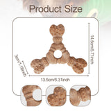 Maxbell Dog Chew Toy Stick Indoor Outdoor Travel Use Entertainment Aggressive Chewer 13.5cmx3cmx14.5cm