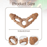 Maxbell Dog Chew Toy Stick Indoor Outdoor Travel Use Entertainment Aggressive Chewer 16.8cmx3cm