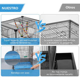 Maxbell Metal Bird Cage Nest Large Standing Parakeet Cage for Parrot Budgies Finches