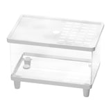 Maxbell Mini Reptile Terrarium Breeding Box Small Lizard Tank for Turtles Fish Frogs 30cmx19.5cmx21cm White
