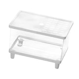Maxbell Mini Reptile Terrarium Breeding Box Small Lizard Tank for Turtles Fish Frogs 30cmx19.5cmx21cm White