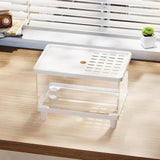 Maxbell Mini Reptile Terrarium Breeding Box Small Lizard Tank for Turtles Fish Frogs 30cmx19.5cmx21cm White