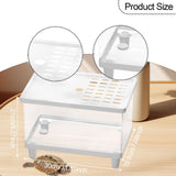 Maxbell Mini Reptile Terrarium Breeding Box Small Lizard Tank for Turtles Fish Frogs 30cmx19.5cmx21cm White