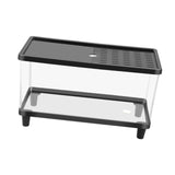 Maxbell Mini Reptile Terrarium Breeding Box Small Lizard Tank for Turtles Fish Frogs 30cmx19.5cmx21cm Black