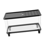 Maxbell Mini Reptile Terrarium Breeding Box Small Lizard Tank for Turtles Fish Frogs 30cmx19.5cmx21cm Black