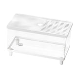 Maxbell Mini Reptile Terrarium Breeding Box Small Lizard Tank for Turtles Fish Frogs 40cmx21.5cmx23cm White