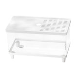 Maxbell Mini Reptile Terrarium Breeding Box Small Lizard Tank for Turtles Fish Frogs 40cmx21.5cmx23cm White