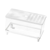 Maxbell Mini Reptile Terrarium Breeding Box Small Lizard Tank for Turtles Fish Frogs 40cmx21.5cmx23cm White