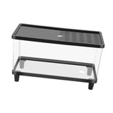 Maxbell Mini Reptile Terrarium Breeding Box Small Lizard Tank for Turtles Fish Frogs 40cmx21.5cmx23cm Black