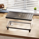 Maxbell Mini Reptile Terrarium Breeding Box Small Lizard Tank for Turtles Fish Frogs 40cmx21.5cmx23cm Black