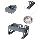 Maxbell Elevated Puppy Bowls Food Container for Home Outdoor Use Puppy Small Dogs