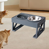 Maxbell Elevated Puppy Bowls Food Container for Home Outdoor Use Puppy Small Dogs