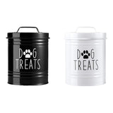Maxbell Dog Food Storage Container Portable Sealing Sturdy Metal Handle 54oz Pet Jar black