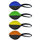 Maxbell Dog Tug Ball Portable Dog Ball Toy for Relaxing Solo Amusement Pets Supplies Black Blue