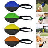 Maxbell Dog Tug Ball Portable Dog Ball Toy for Relaxing Solo Amusement Pets Supplies Black Blue