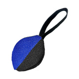 Maxbell Dog Tug Ball Portable Dog Ball Toy for Relaxing Solo Amusement Pets Supplies Black Blue