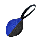 Maxbell Dog Tug Ball Portable Dog Ball Toy for Relaxing Solo Amusement Pets Supplies Black Blue