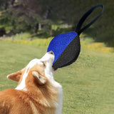 Maxbell Dog Tug Ball Portable Dog Ball Toy for Relaxing Solo Amusement Pets Supplies Black Blue