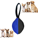 Maxbell Dog Tug Ball Portable Dog Ball Toy for Relaxing Solo Amusement Pets Supplies Black Blue