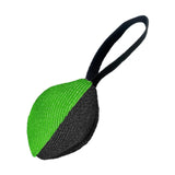 Maxbell Dog Tug Ball Portable Dog Ball Toy for Relaxing Solo Amusement Pets Supplies Black Green