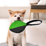Maxbell Dog Tug Ball Portable Dog Ball Toy for Relaxing Solo Amusement Pets Supplies Black Green